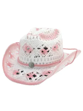 Bullhide FONTANA 5097 Kids Toyo Straw Hat Pink