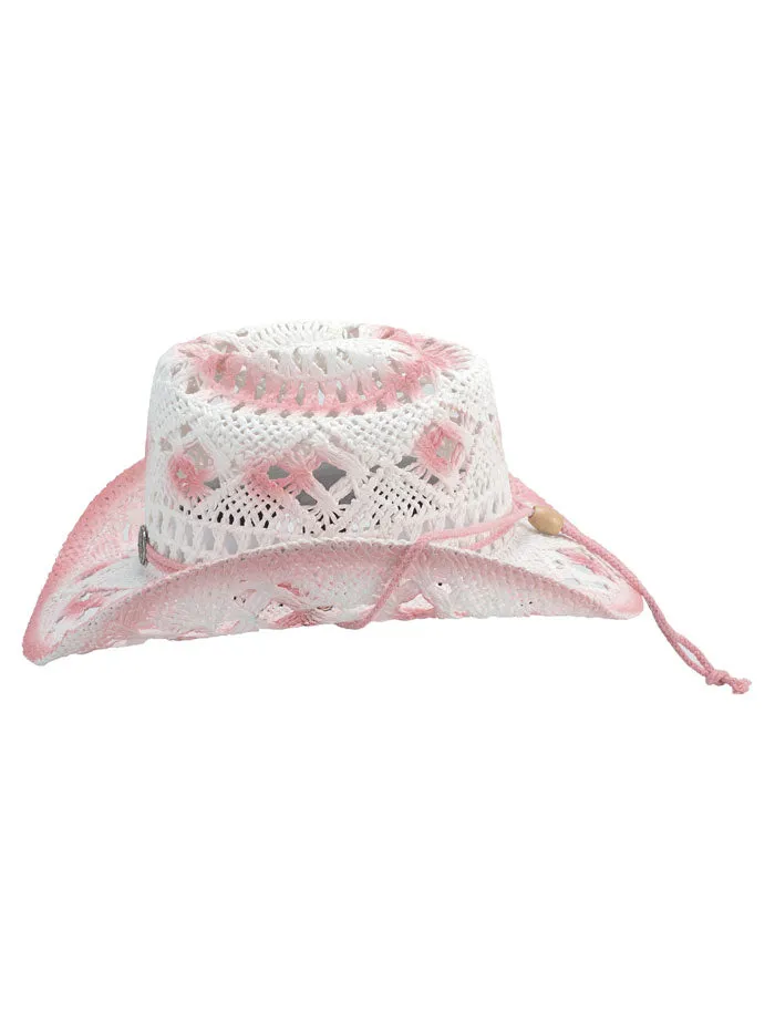 Bullhide FONTANA 5097 Kids Toyo Straw Hat Pink