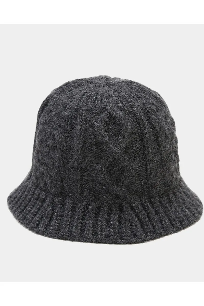 CABLE KNITTED WARM CASUAL HAT