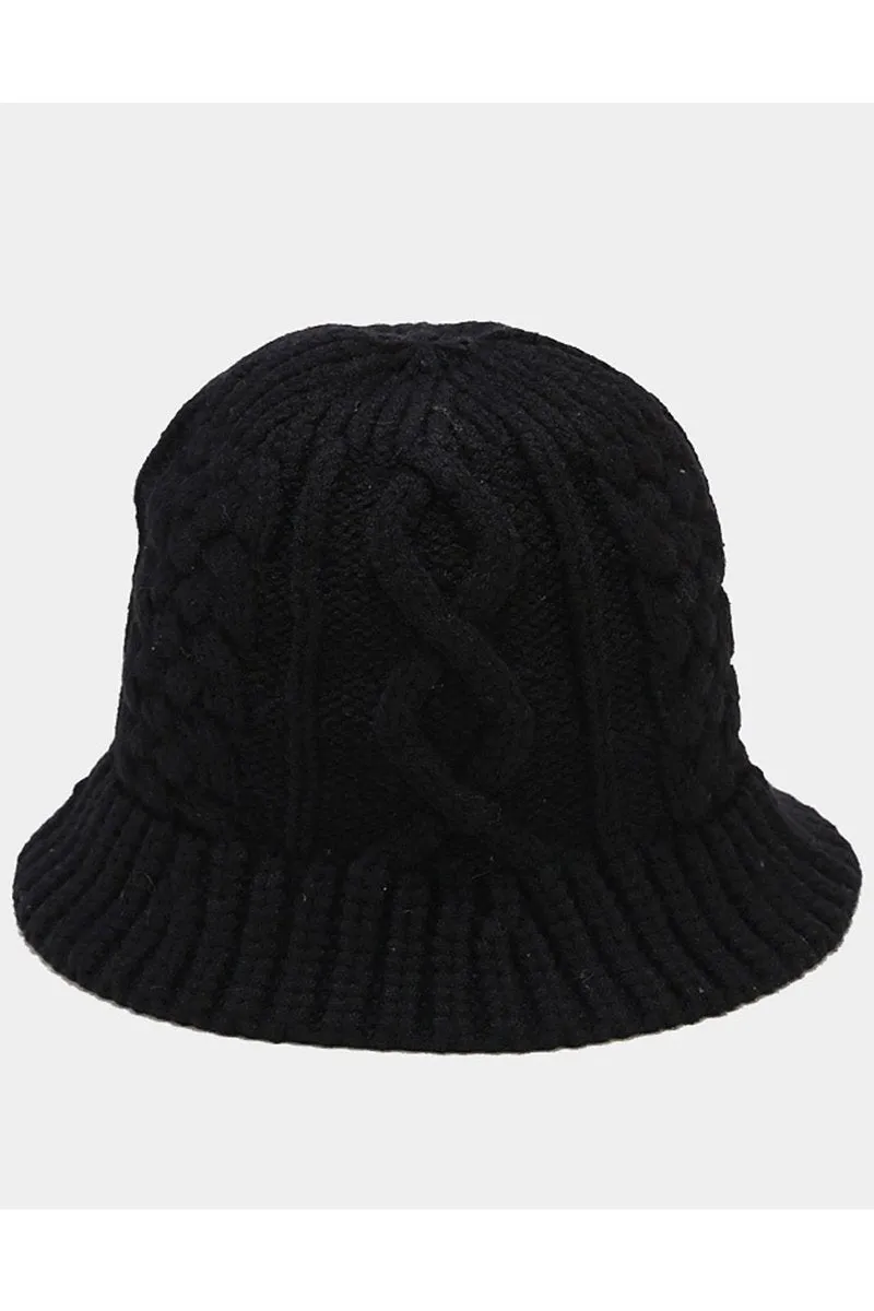 CABLE KNITTED WARM CASUAL HAT