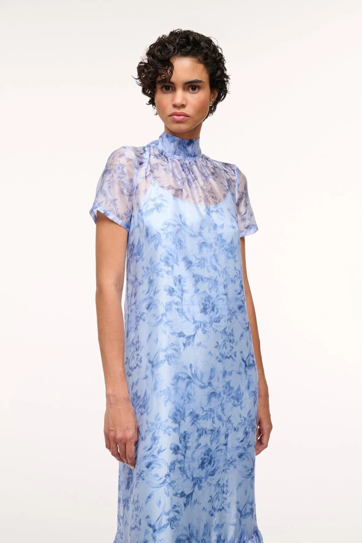 CALLUNA DRESS | PERIWINKLE SKETCHBOOK FLORAL