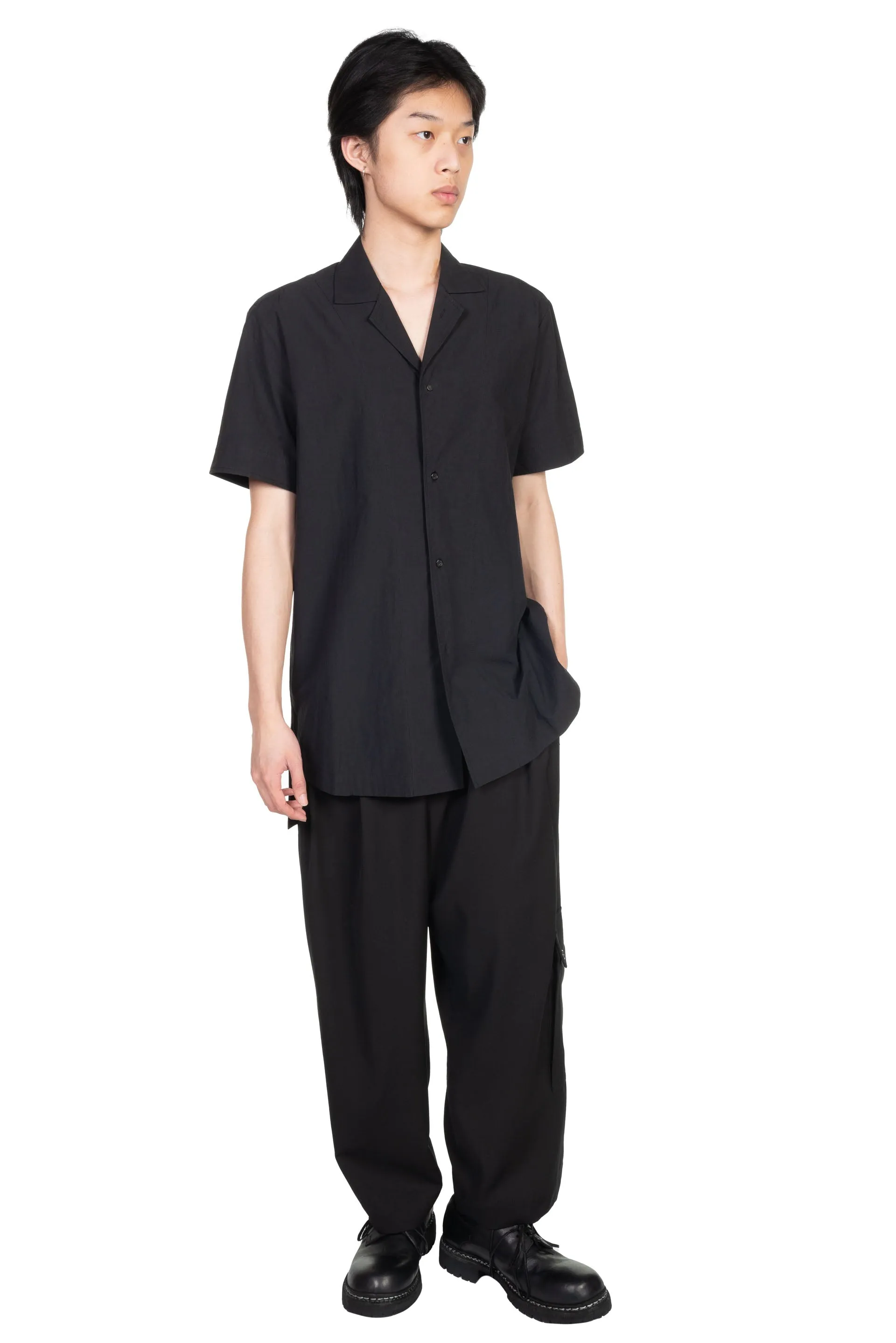 Camp Collar Shirt Black