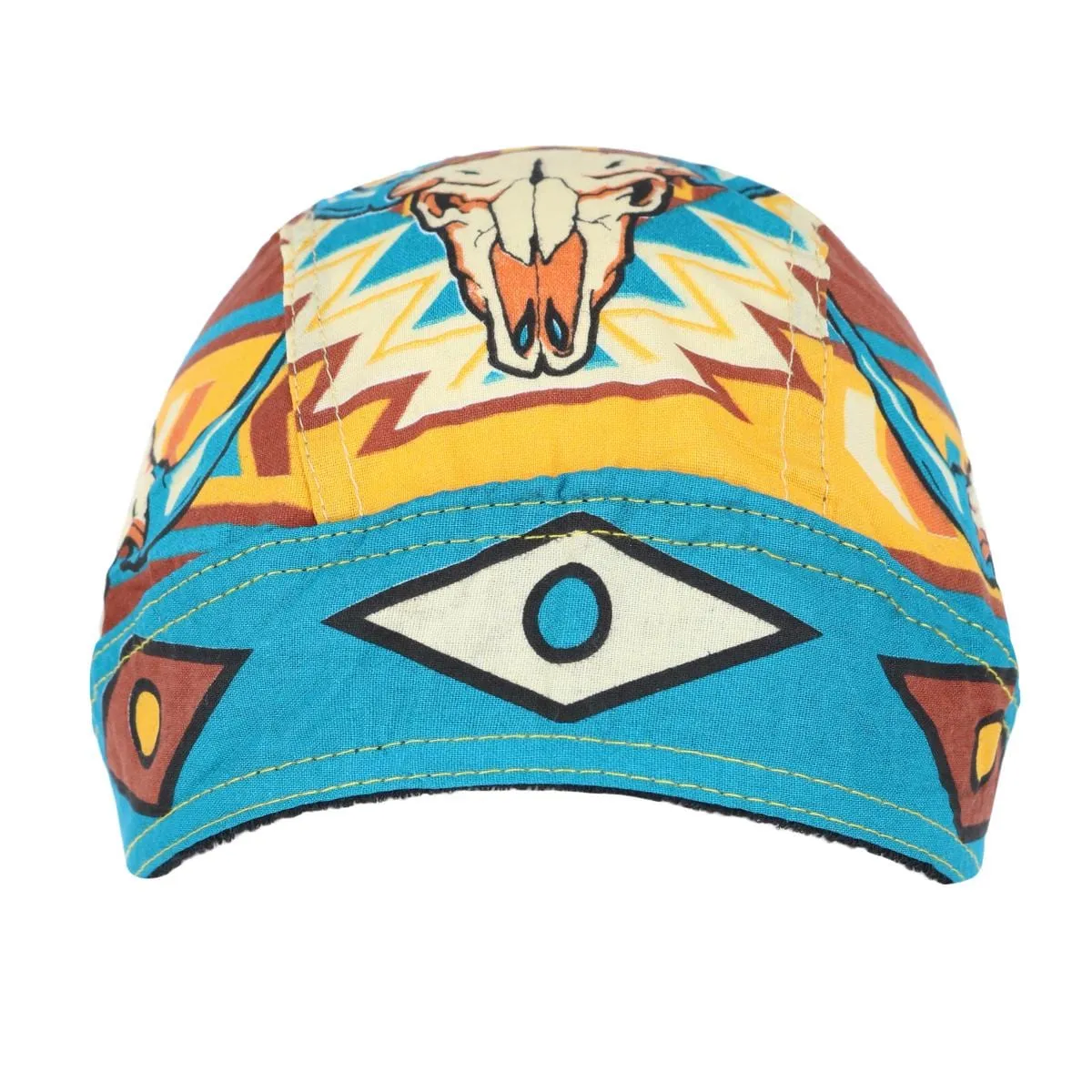 Capsmith Danbana Men's Aztec Longhorn Do Rag Biker Skull Cap