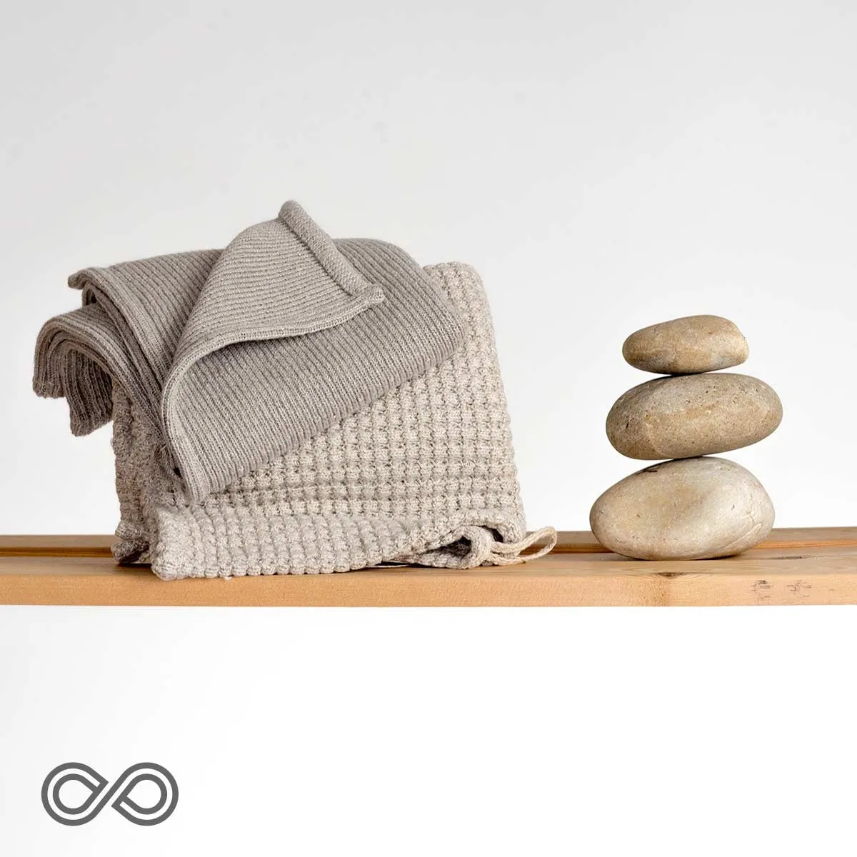 CARDING MILL 100% Hemp Knit Hand Towel (OC Thread) (No Plastic, No Polyester, No Synthetics) (100% Biodegradable)