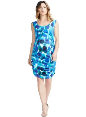 Celina Print Tank Maternity Dress - Blue Petals