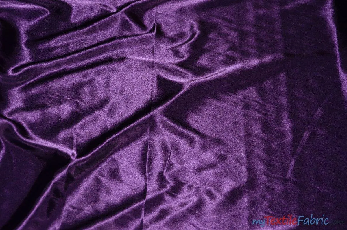 Charmeuse Satin Fabric | Silky Soft Satin | 60" Wide | Continuous Yards | Multiple Colors |