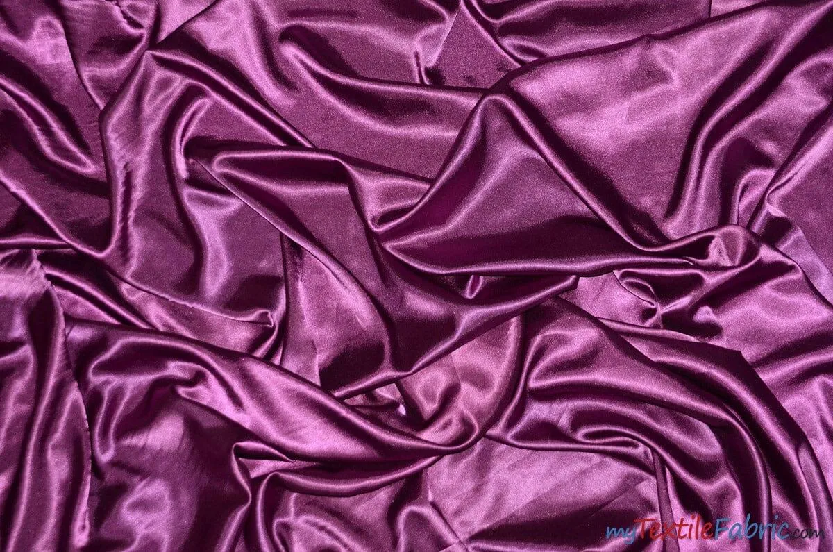 Charmeuse Satin Fabric | Silky Soft Satin | 60" Wide | Continuous Yards | Multiple Colors |