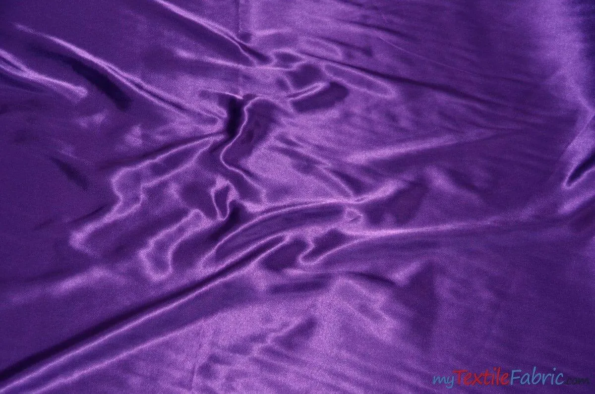 Charmeuse Satin Fabric | Silky Soft Satin | 60" Wide | Continuous Yards | Multiple Colors |