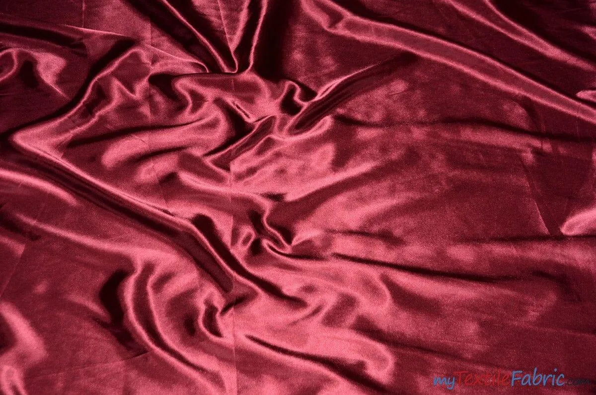 Charmeuse Satin Fabric | Silky Soft Satin | 60" Wide | Continuous Yards | Multiple Colors |