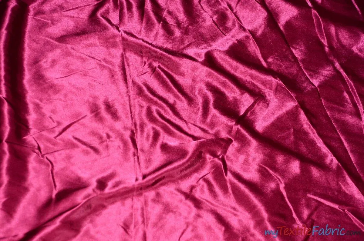 Charmeuse Satin Fabric | Silky Soft Satin | 60" Wide | Continuous Yards | Multiple Colors |