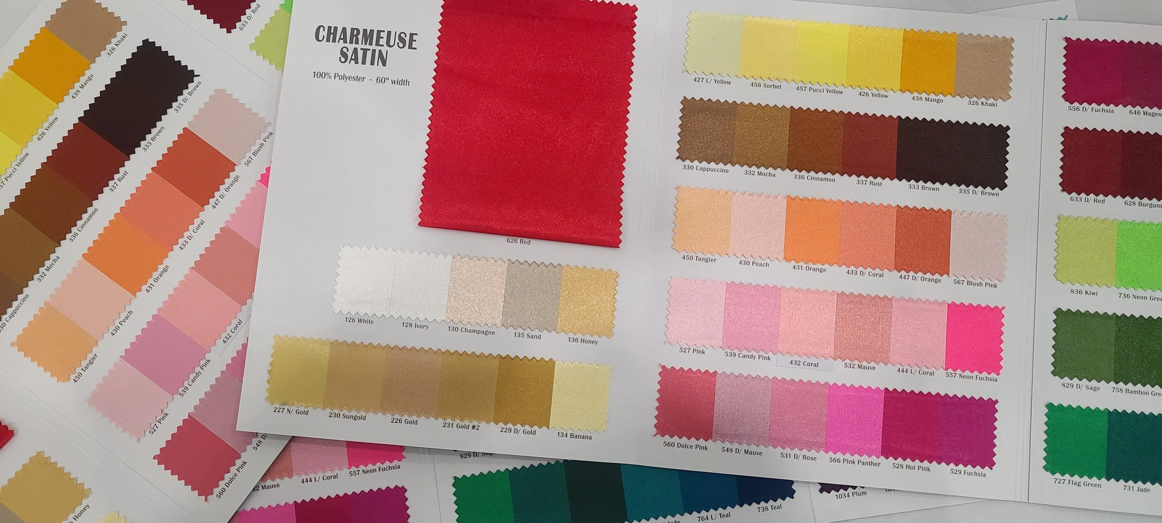 Charmeuse Satin Fabric | Silky Soft Satin | 60" Wide | Wholesale Bolt Only | Multiple Colors |