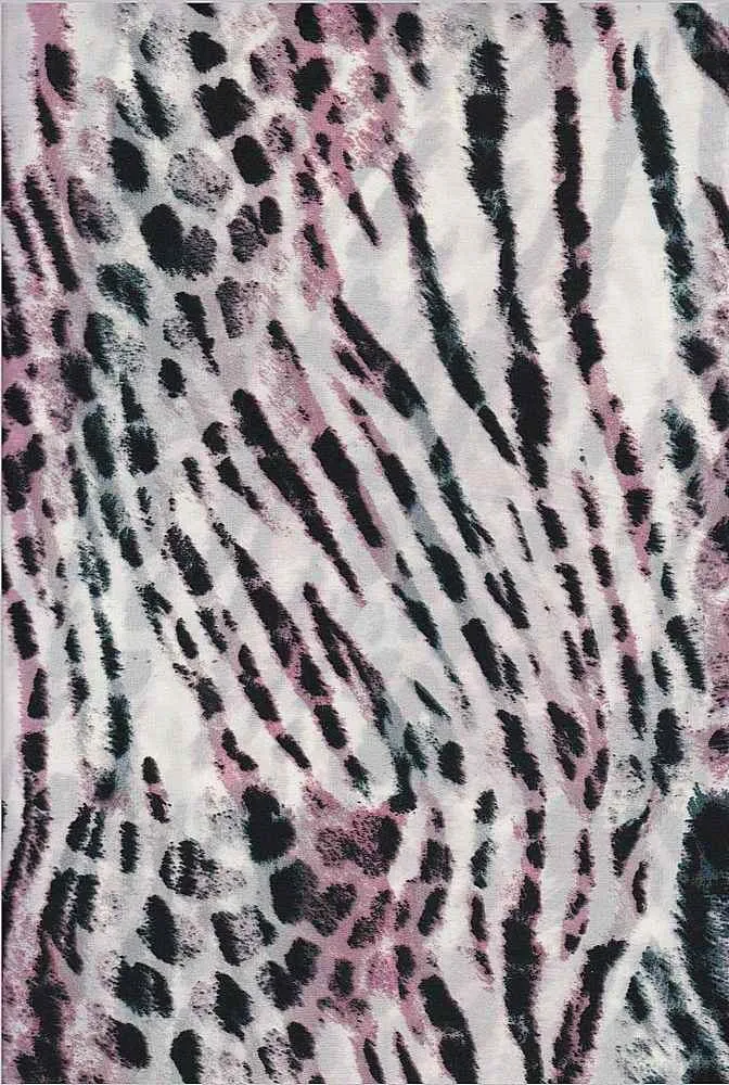 CHEETAH ZEBRA BLEND PRINT ON SATIN CHIFFON [NFA190230-035]