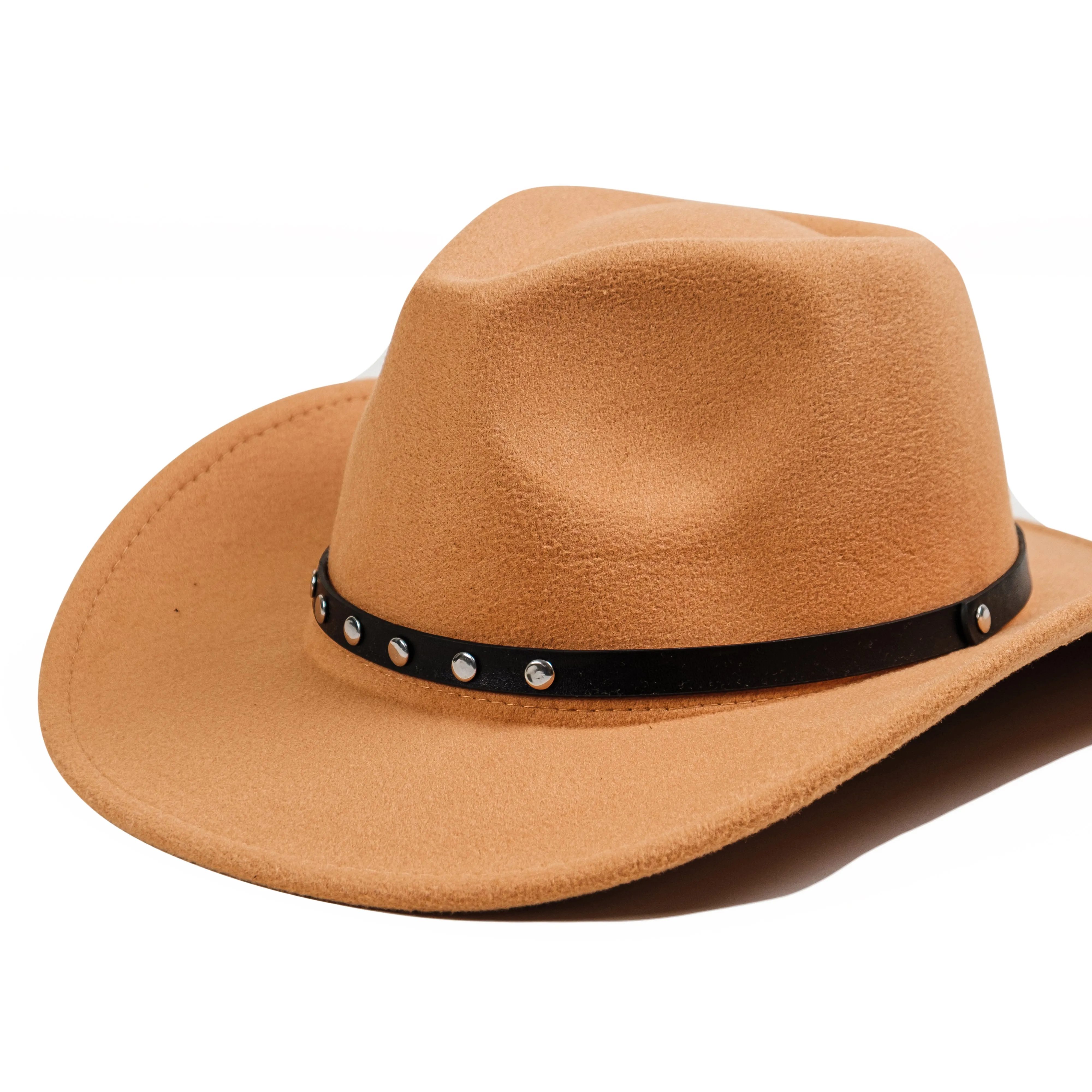 Chokore Cowboy Hat with Vegan Leather Belt (Camel)