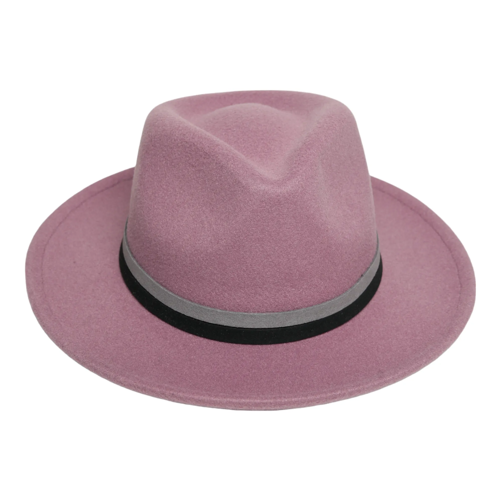 Chokore Fedora Hat with Dual Tone Band (Mauve)