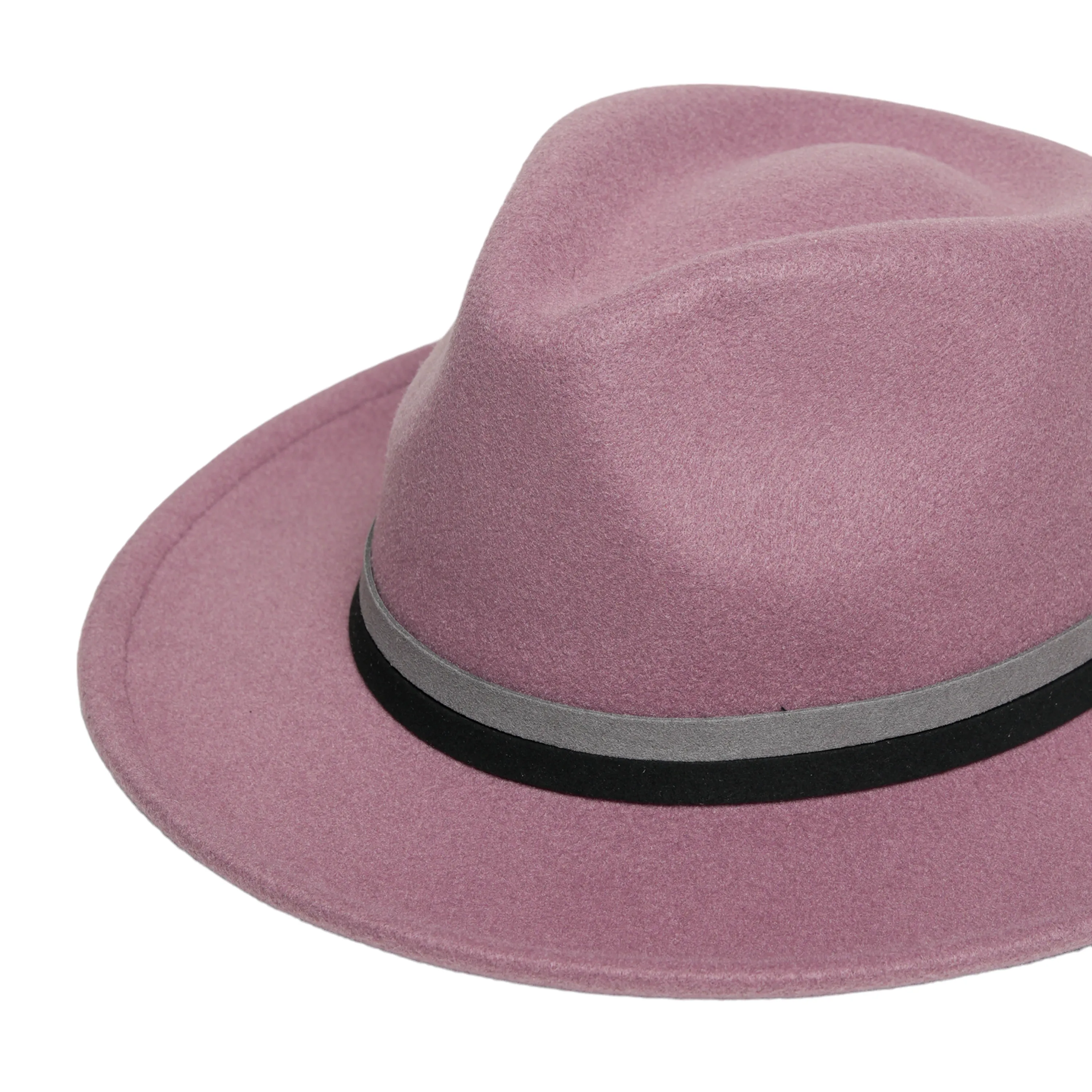 Chokore Fedora Hat with Dual Tone Band (Mauve)