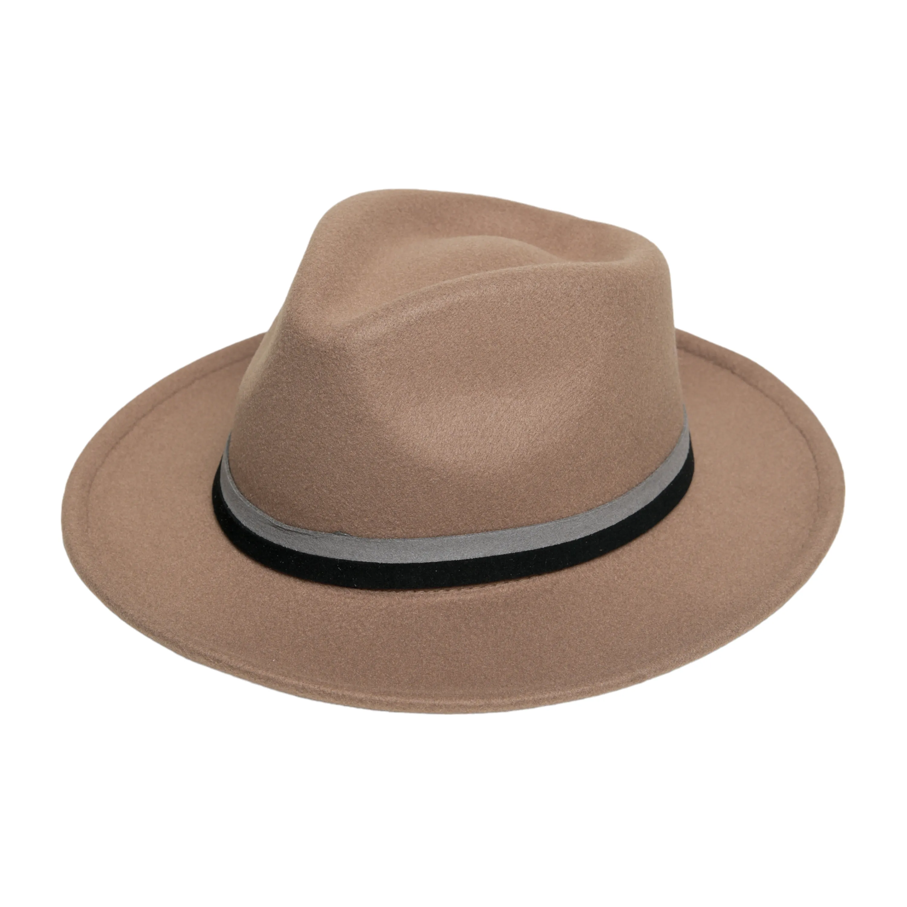 Chokore Fedora Hat with Dual Tone Band (Tan Brown)