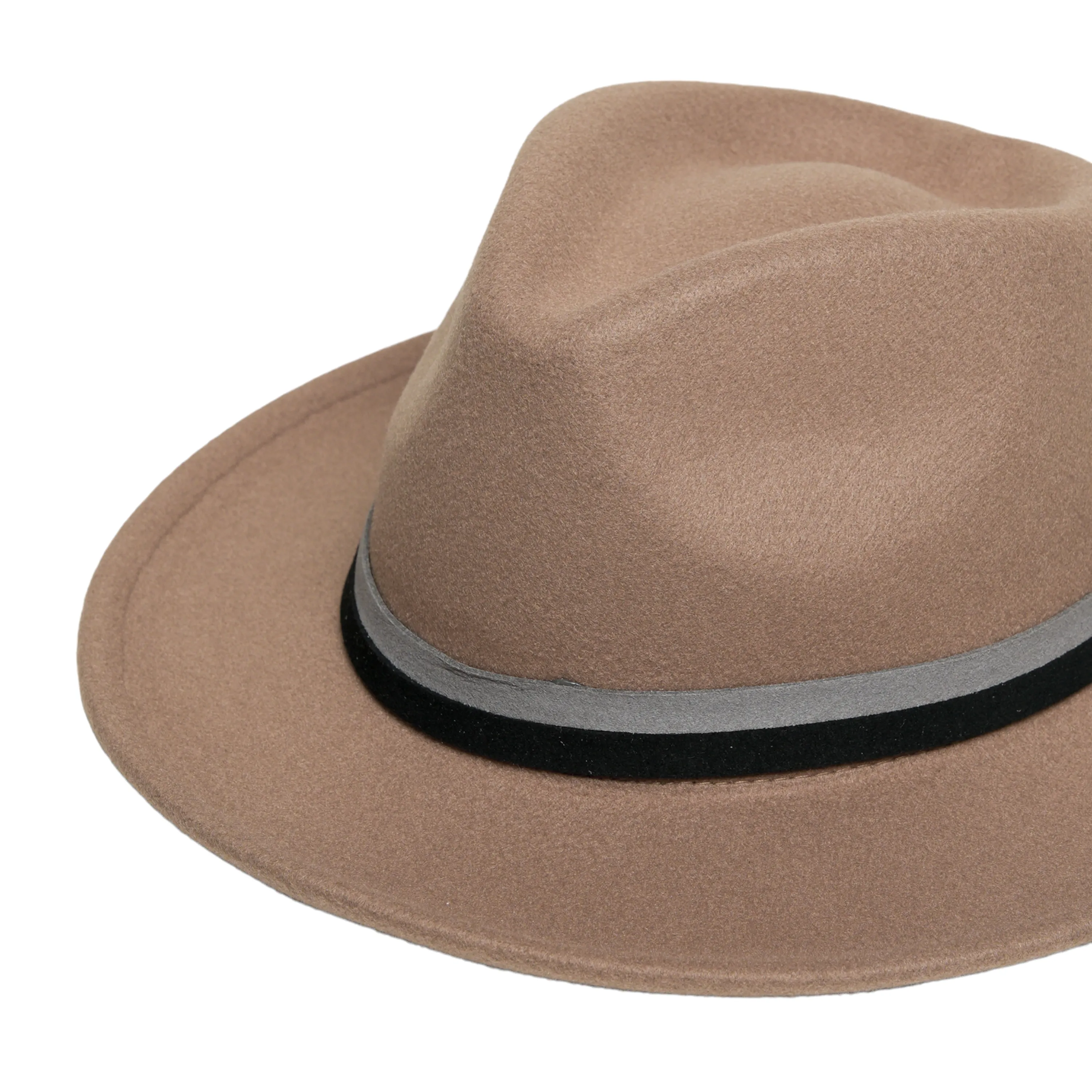 Chokore Fedora Hat with Dual Tone Band (Tan Brown)