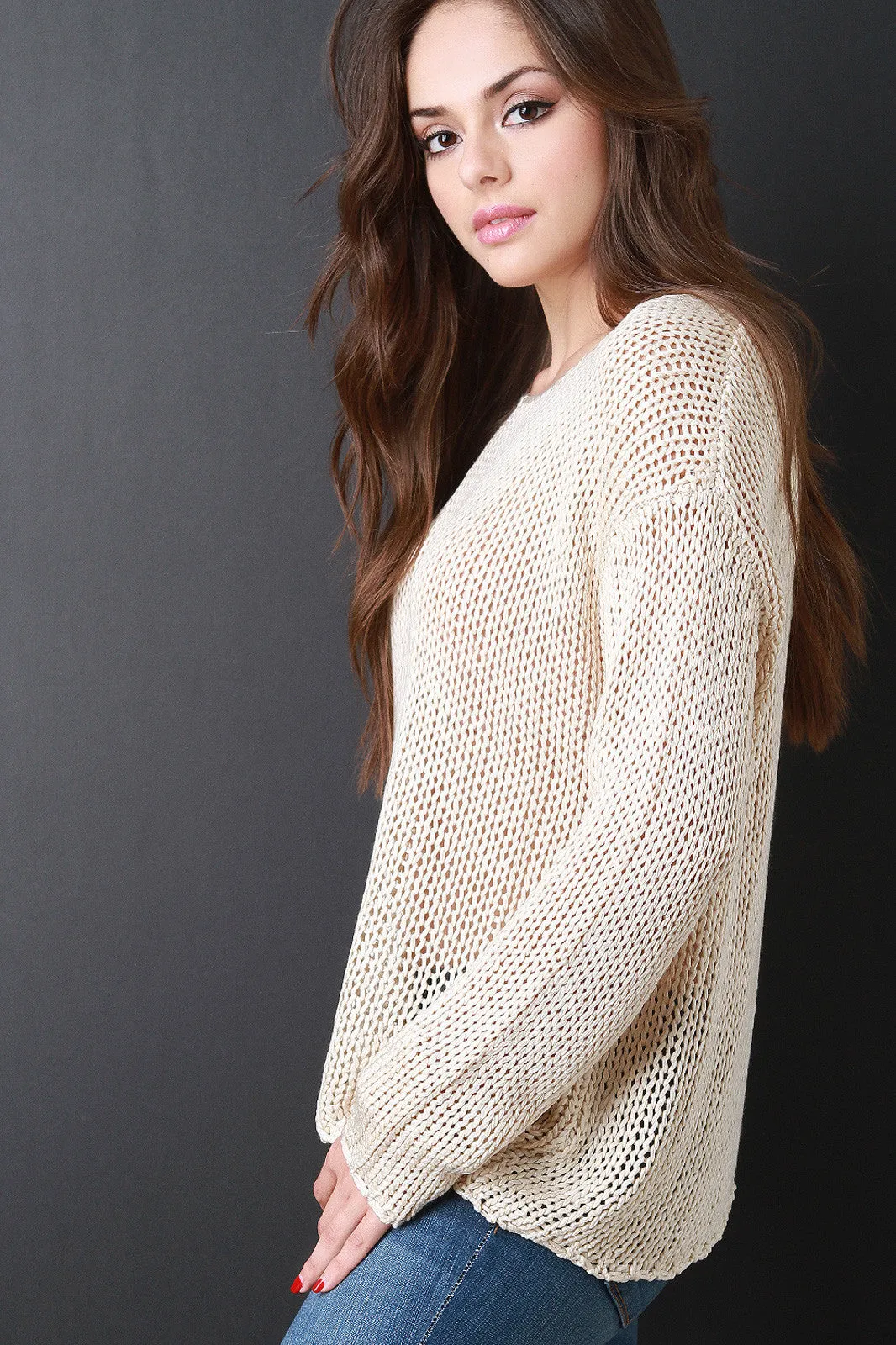 Chunky Loose Knit Boxy Sweater