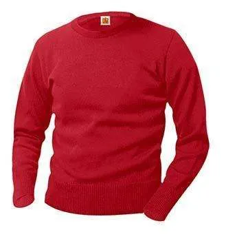 Classic Crew Neck Long Sleeve Pullover Sweater