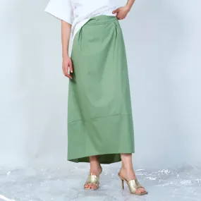 Classic maxi skirt with panel detail wholesale