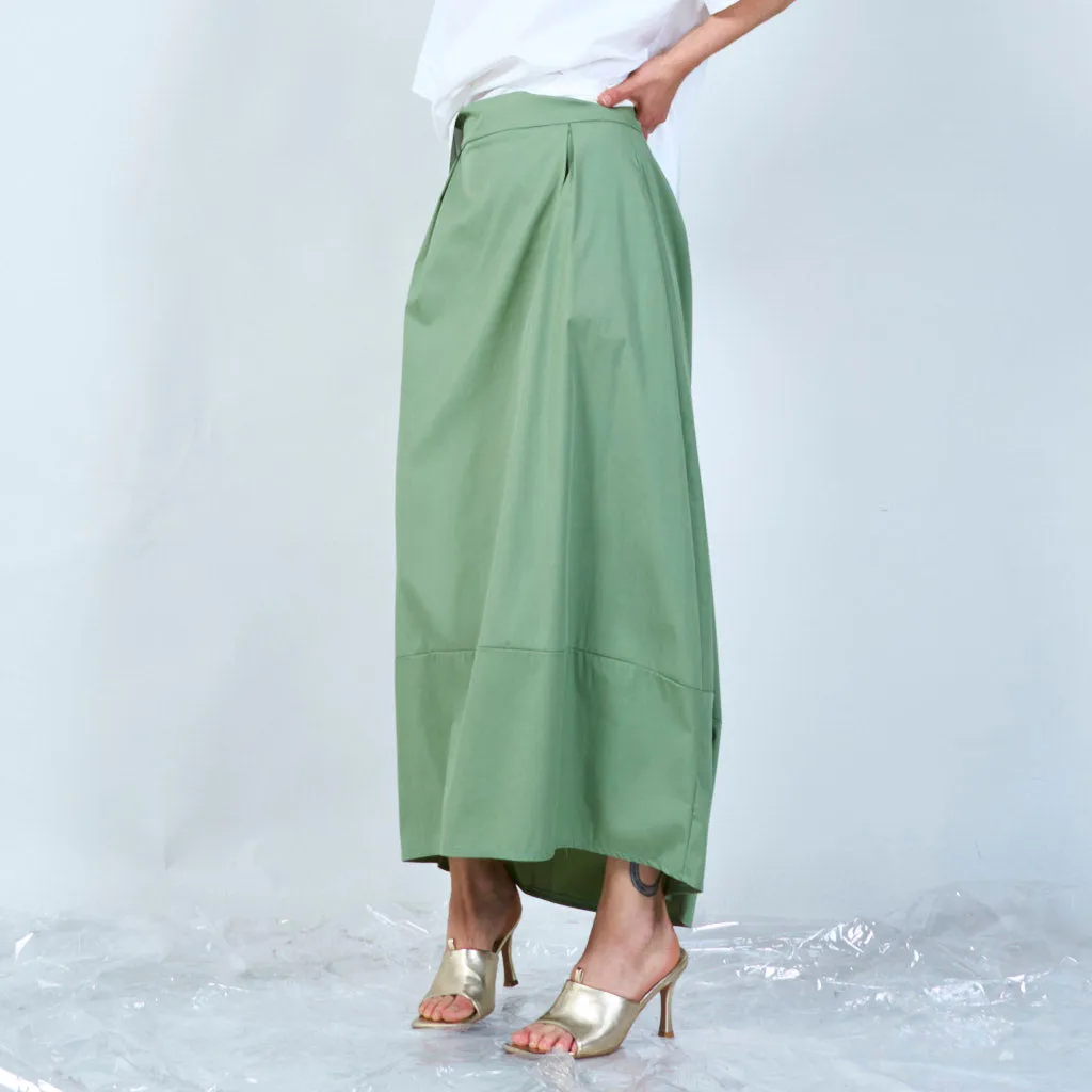 Classic maxi skirt with panel detail wholesale