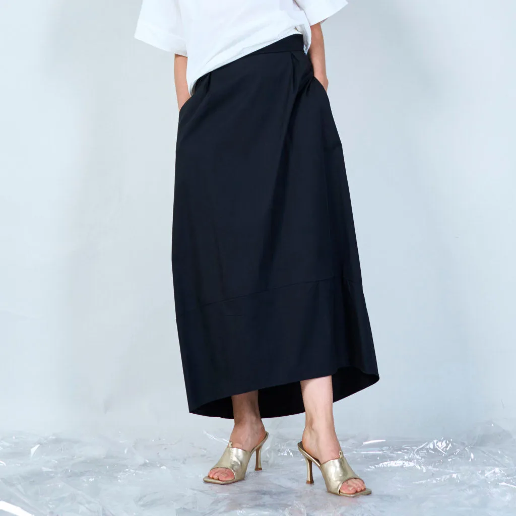 Classic maxi skirt with panel detail wholesale