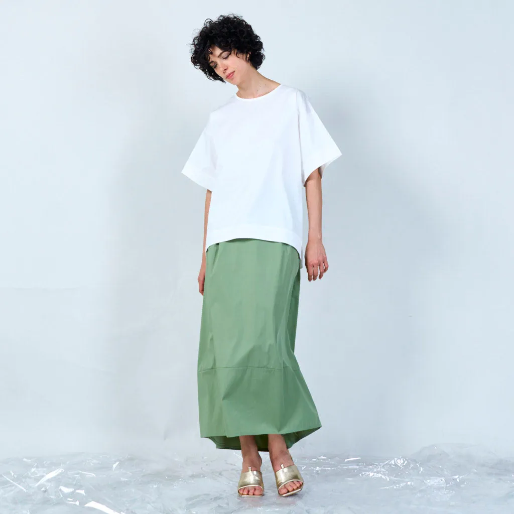 Classic maxi skirt with panel detail wholesale