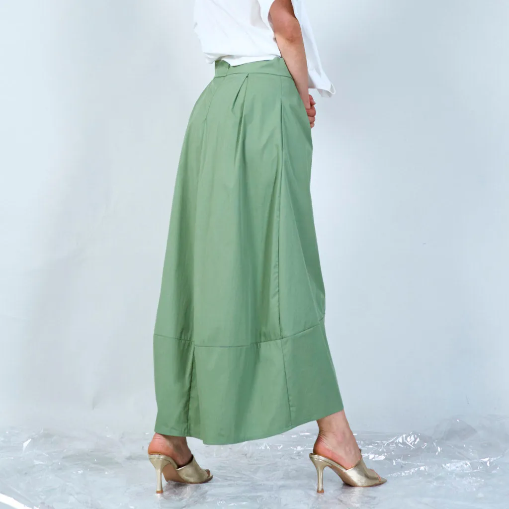 Classic maxi skirt with panel detail wholesale