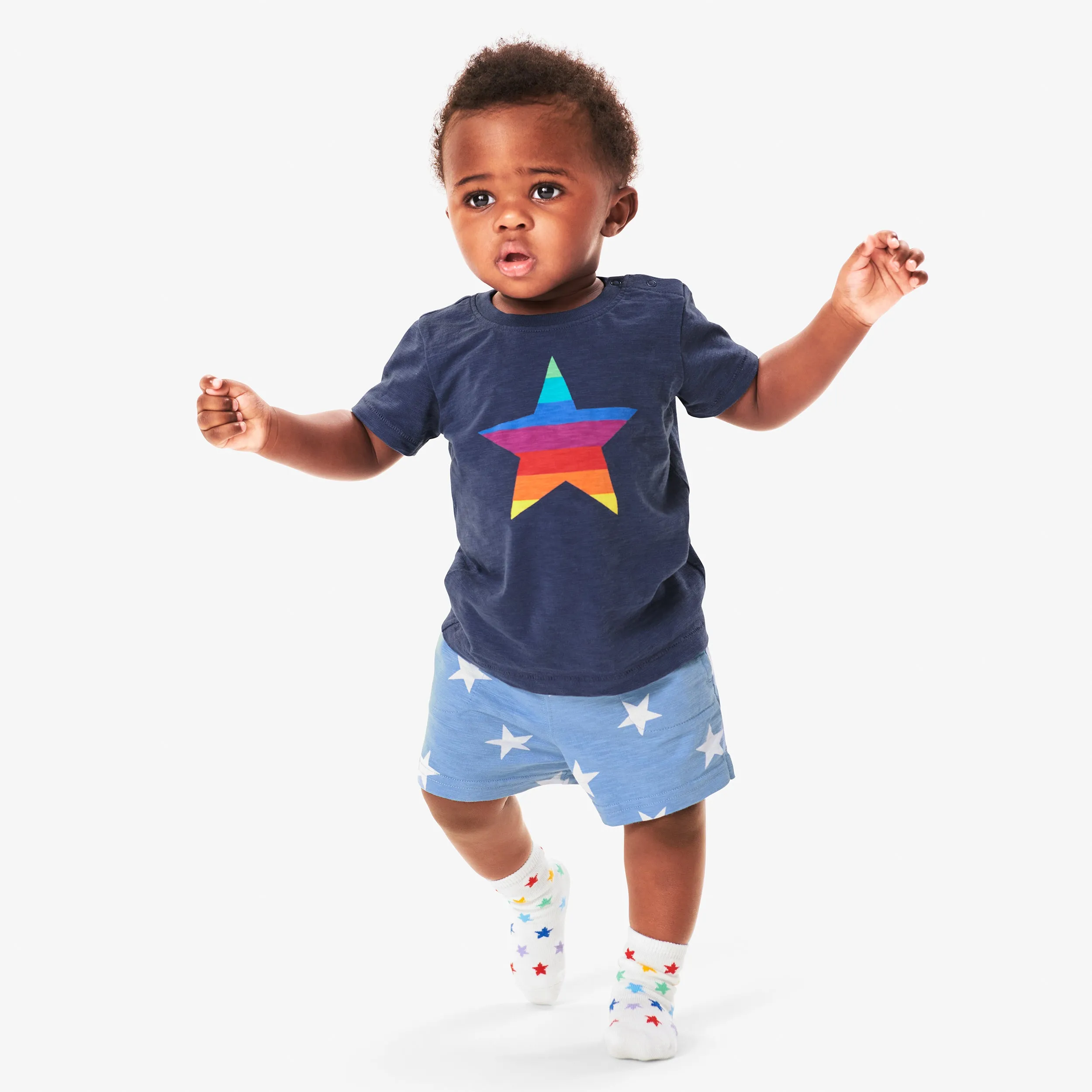 Clearance baby play short in star