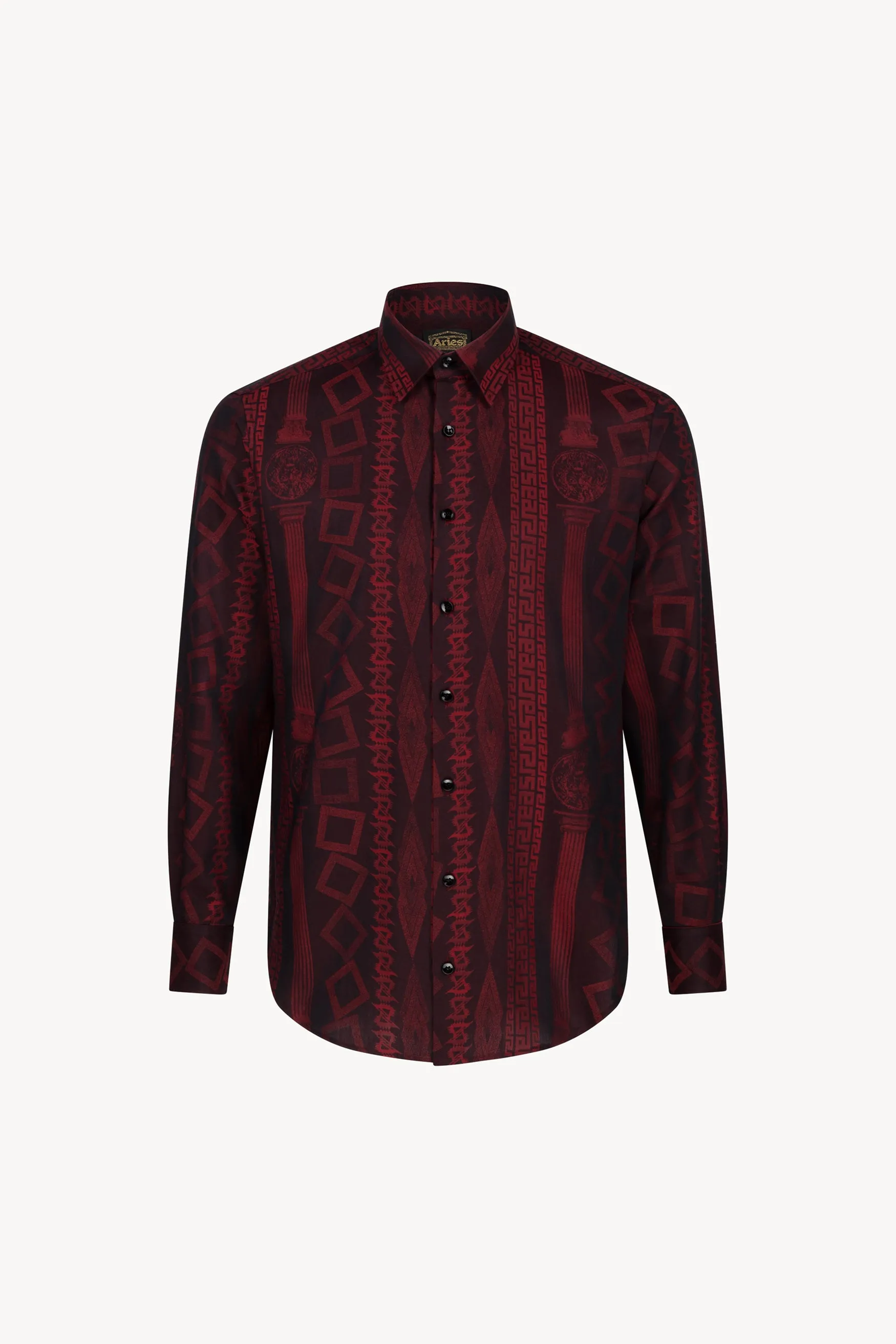 Column Jacquard Cotton Shirt