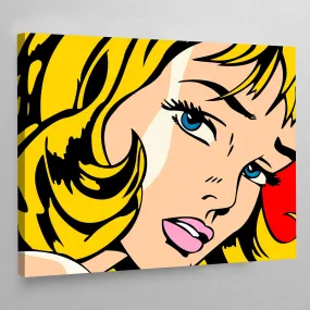 Comic Pop Art Girl