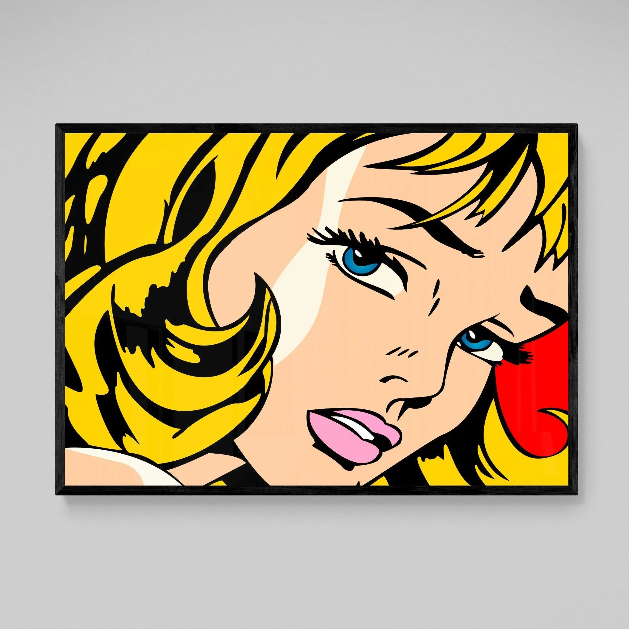 Comic Pop Art Girl