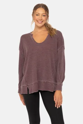 Cotton Blend Waffle Top - 3 colors!