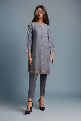 Cotton Jacquard Stitched 2 Piece (Shirt/Trouser)