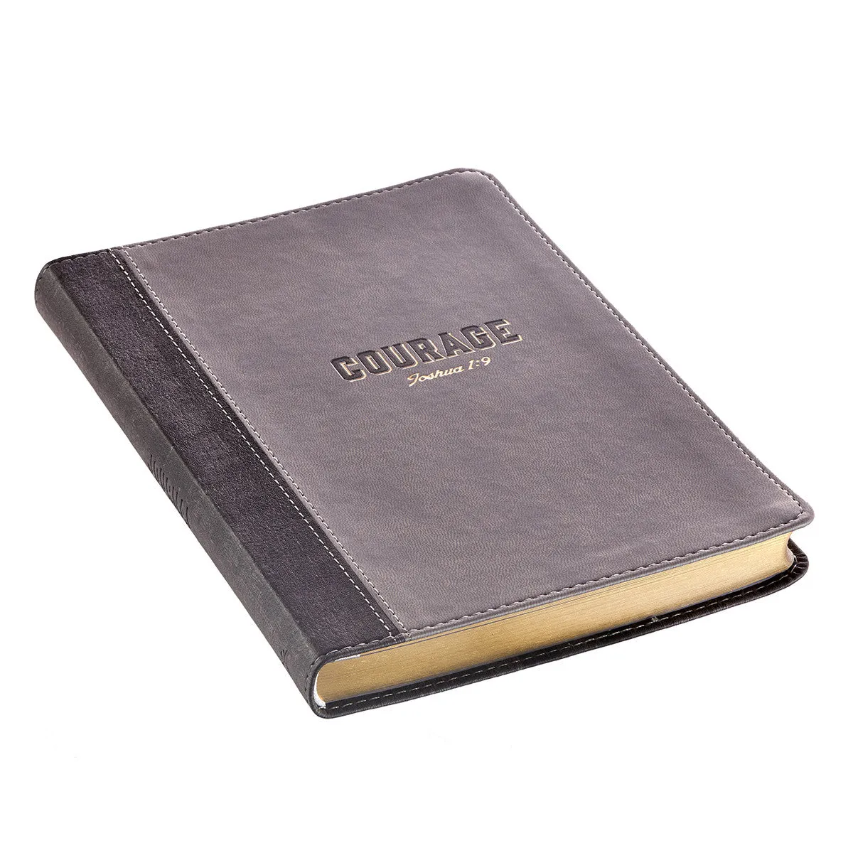 Courage Slimline LuxLeather Journal – Joshua 1:9