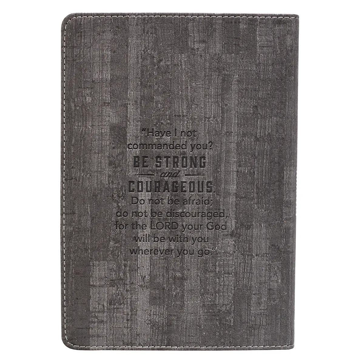 Courage Slimline LuxLeather Journal – Joshua 1:9