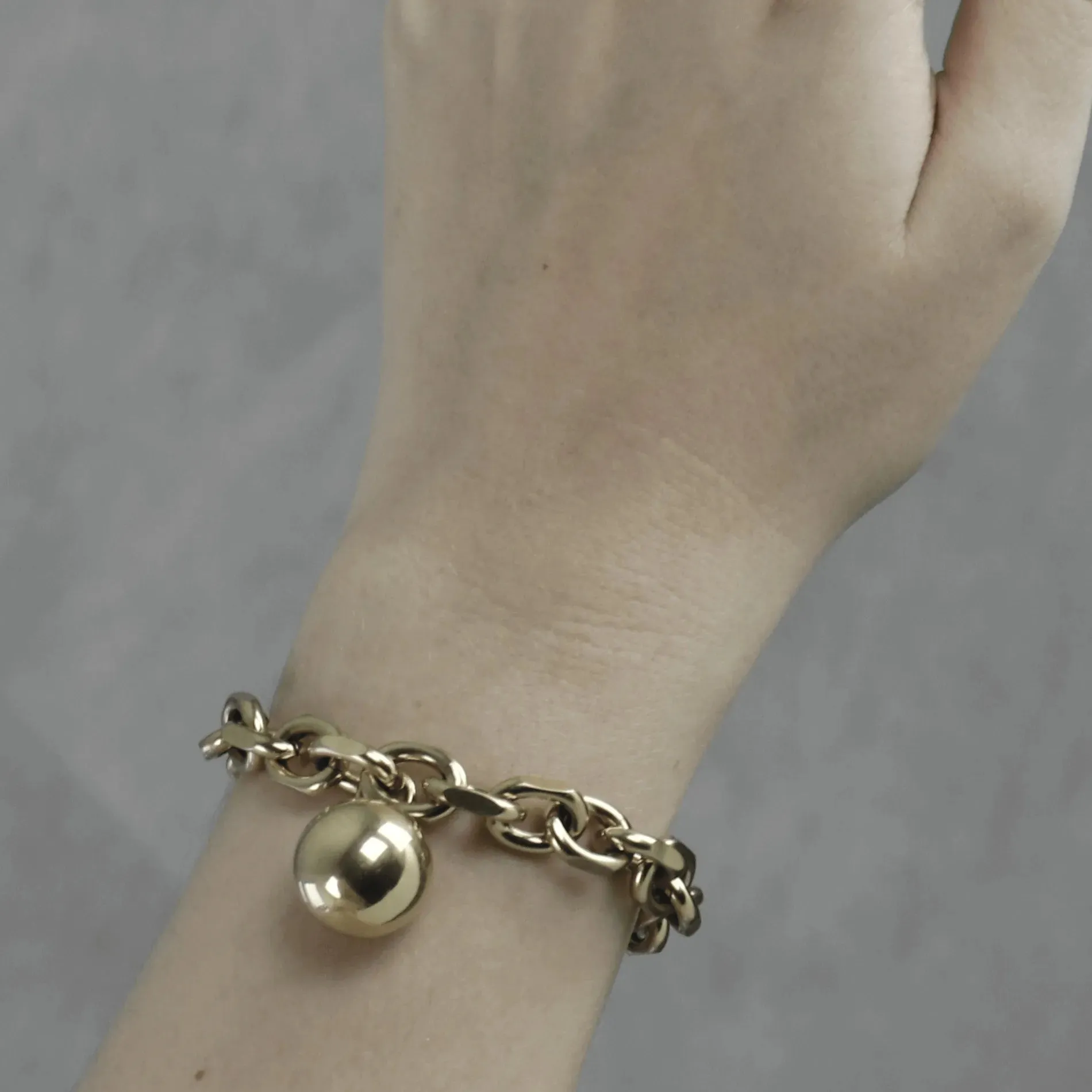 Courage Waterproof Mega Ball Bracelet 18K Gold Plating