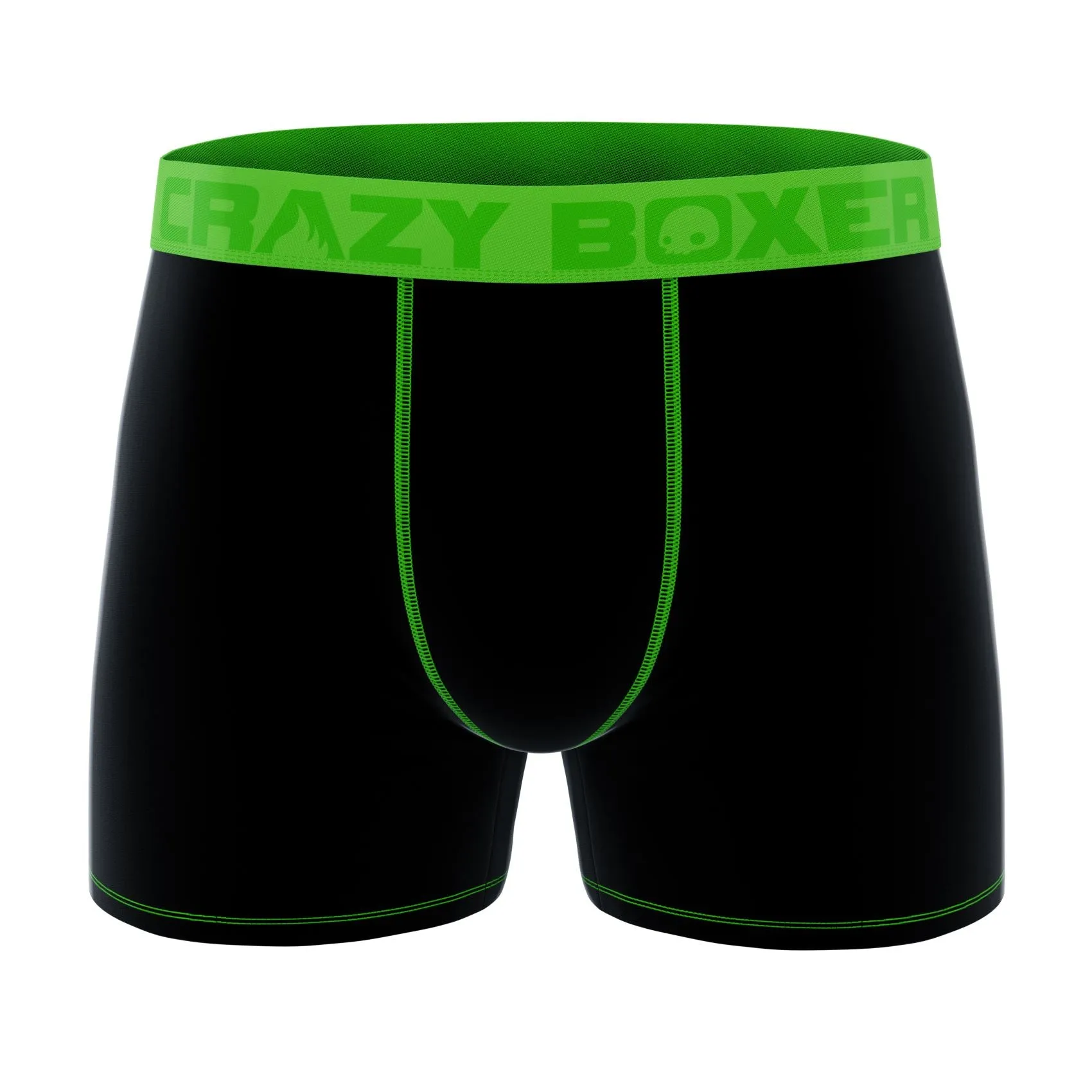 CRAZYBOXER All Star Fish Grizzly Black Men's Boxer Briefs (3 pack)