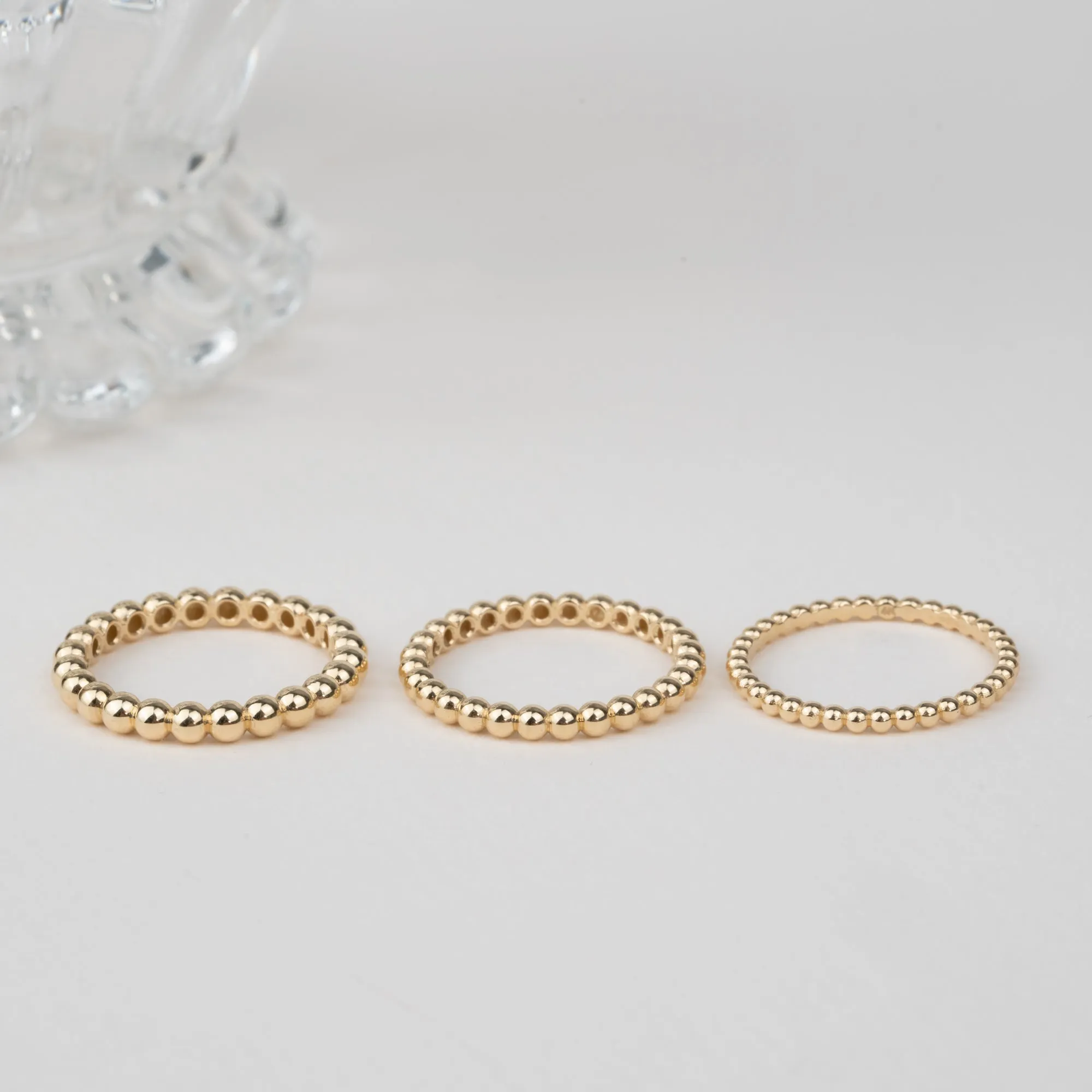 Dainty Ball Stacking Ring, Kassidy