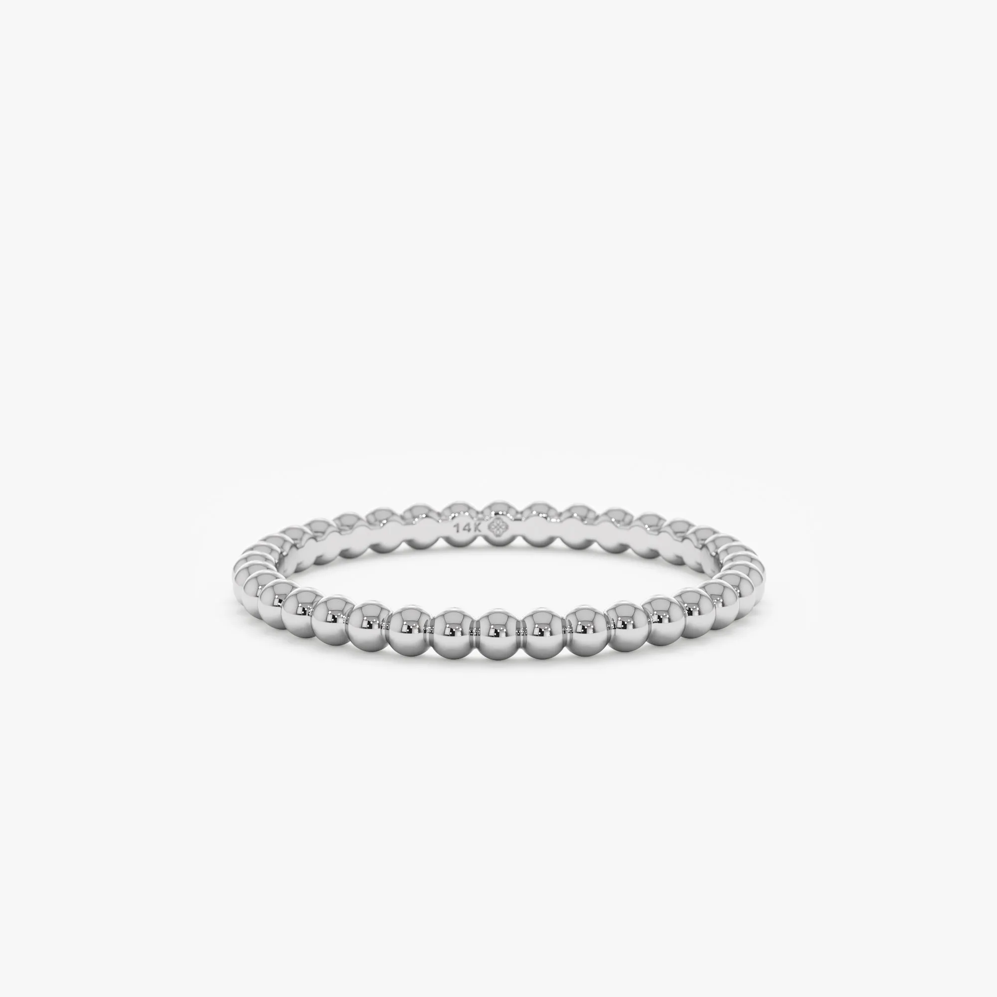 Dainty Ball Stacking Ring, Kassidy