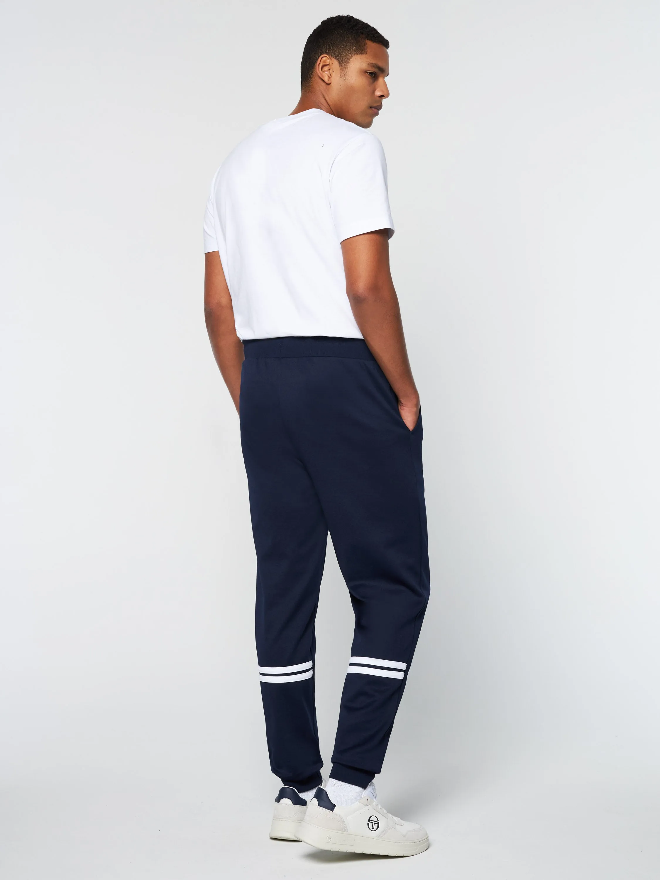 Dallas Track Pant Archivio- Maritime Blue/ White