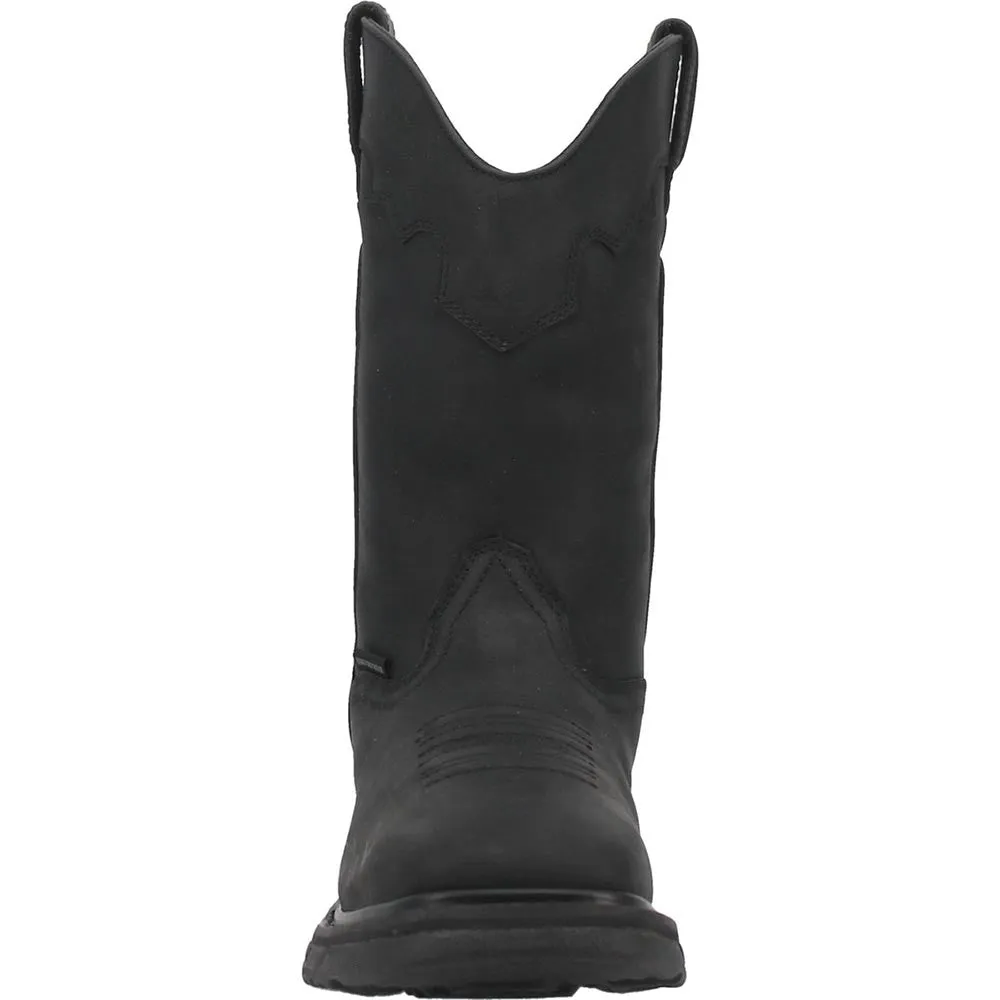 Dan Post Blayde Waterproof Black Square Toe Leather Boot