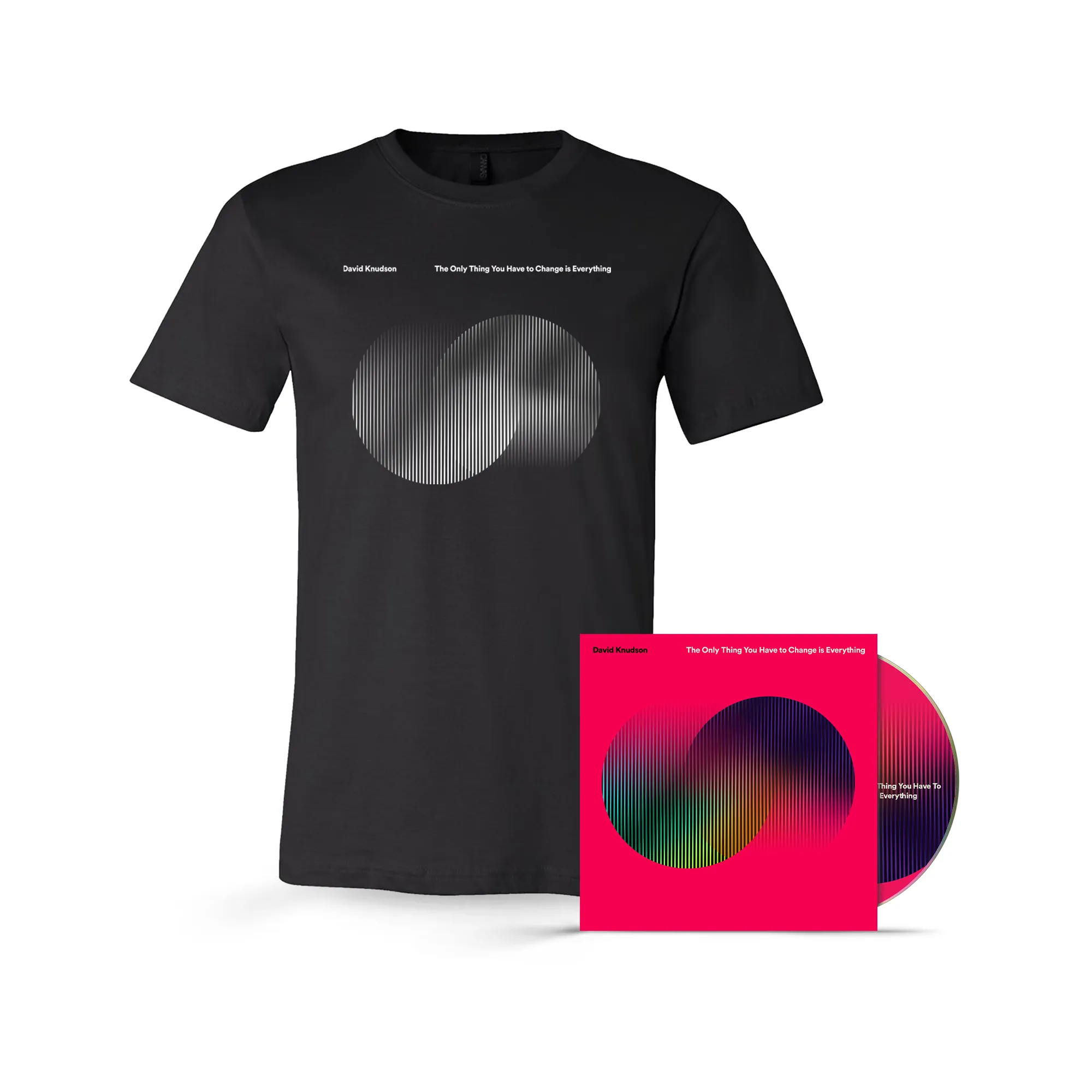 David Knudson Tee   The Only Thing You Have to Change Is Everything CD Bundle