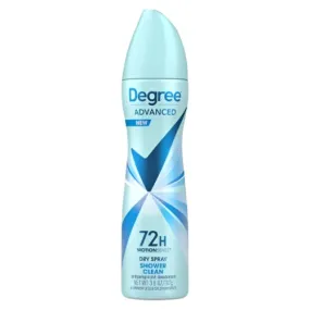 Degree Advanced Shower Clean Antiperspirant Dry Spray Deodorant - Women