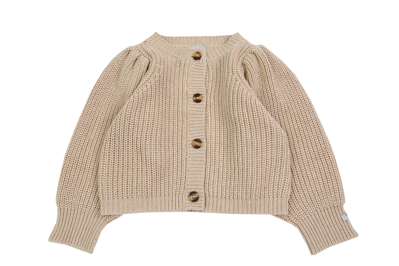 Dica Cardigan | White Almond Melange