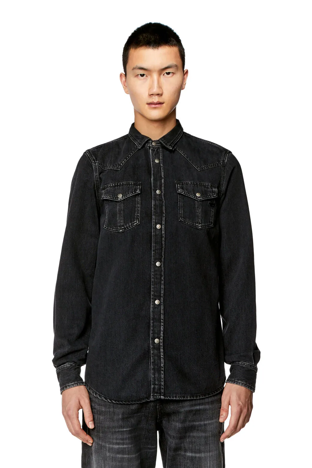 Diesel D-VEGA SHIRT BLACK/DENIM