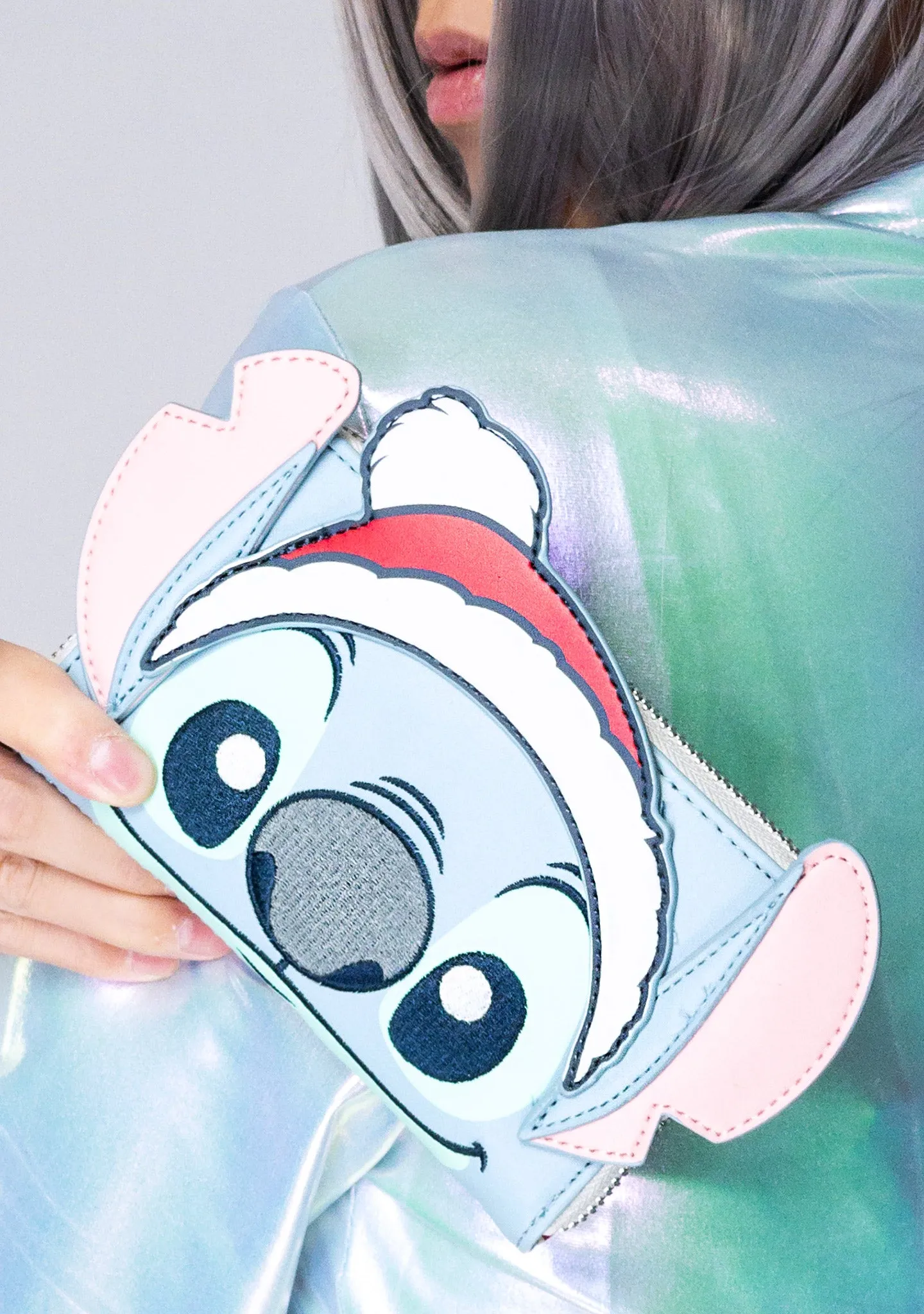 Disney Stitch Holiday Cosplay Zip Around Wallet