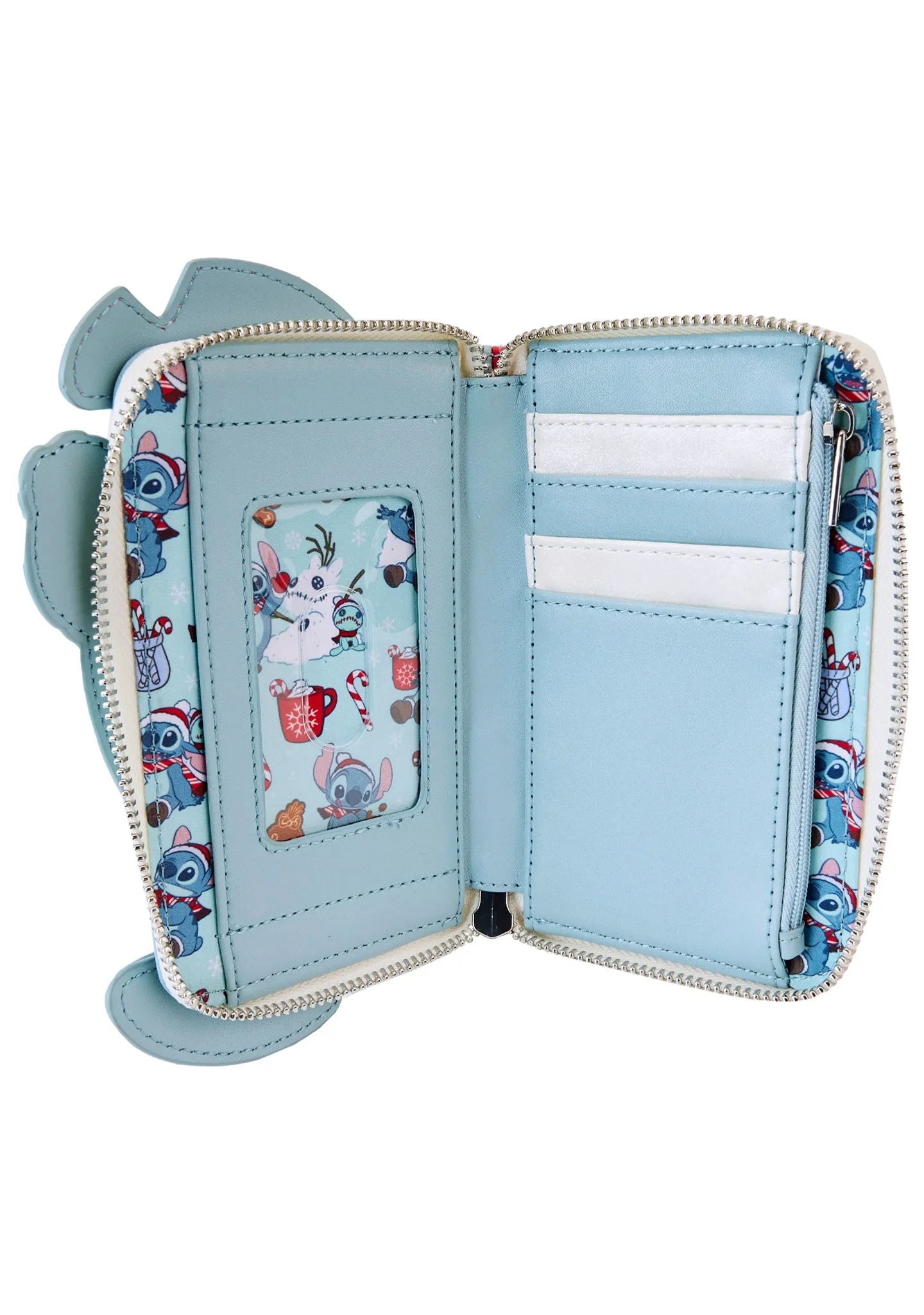 Disney Stitch Holiday Cosplay Zip Around Wallet