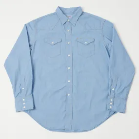 Dubbleworks Lot. 43001 Western Shirt - Sax Blue