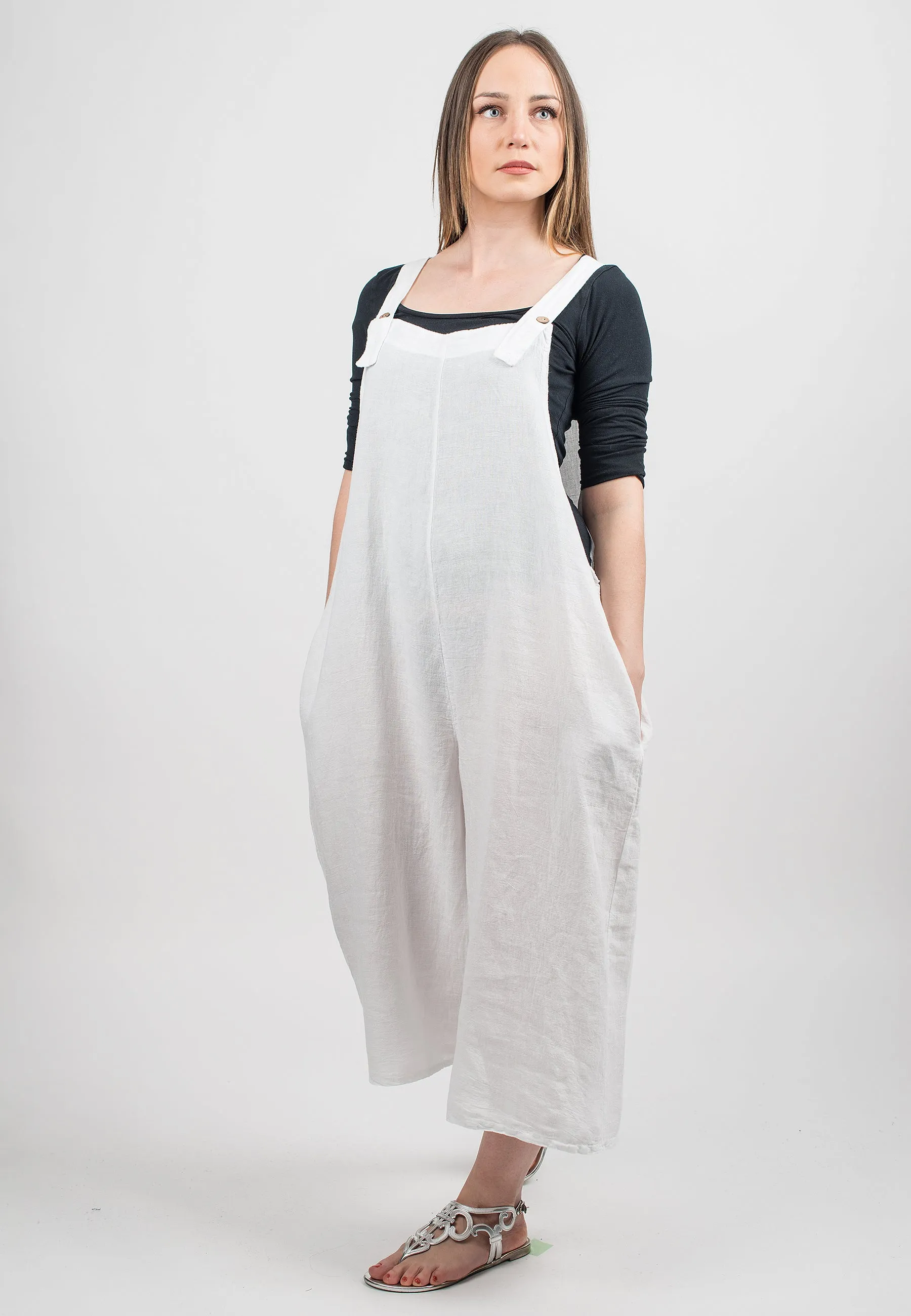 Dungarees 100% linen